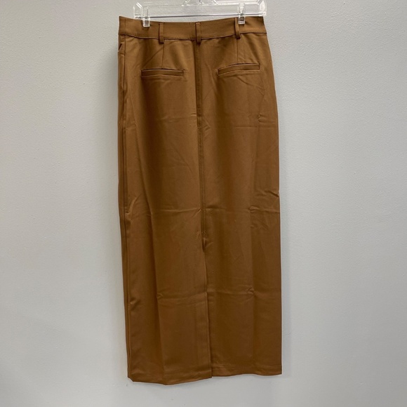 Moon River Straight Fit Brown Midi Skirt - Large - NWT - Picture 2 of 5